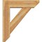 Ekena Millwork Traditional Slat Rough Sawn Bracket w/ Offset Brace, Western Red Cedar, 8"W x 30"D x 34"H BKT0806X30X34TRA06RWR - alternate 4